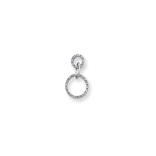 14k white gold aa quality completed vintage real diamond pendant xp1176aa