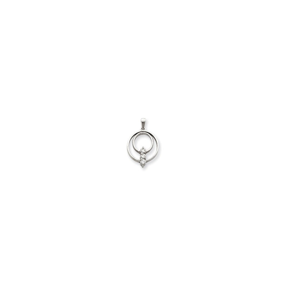 14k white gold moissanite pendant xp1503mt