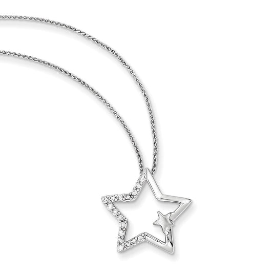 14k white gold real diamond 18 in in neck xp2730aa