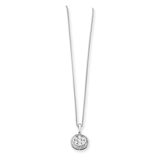 14k mystere white gold real diamond necklace xp2752aa