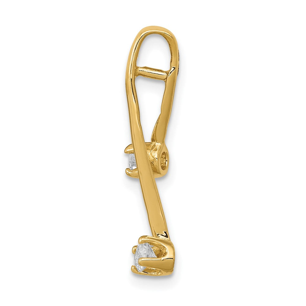 14k VS 2 3.0mm Diamond Chain Slide