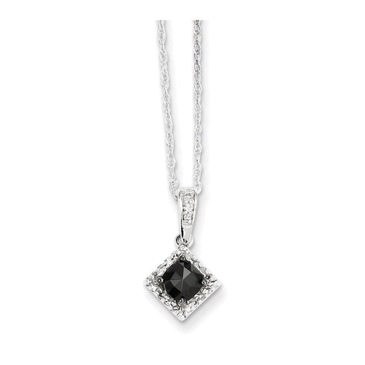 14k white gold w black and white real diamond pendant xp4227aa