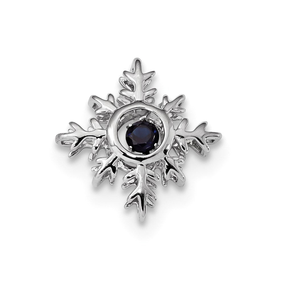 14k white gold vibrant sapphire pendant xp5237s