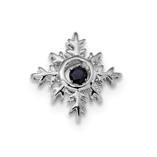 14k white gold vibrant sapphire pendant xp5237s