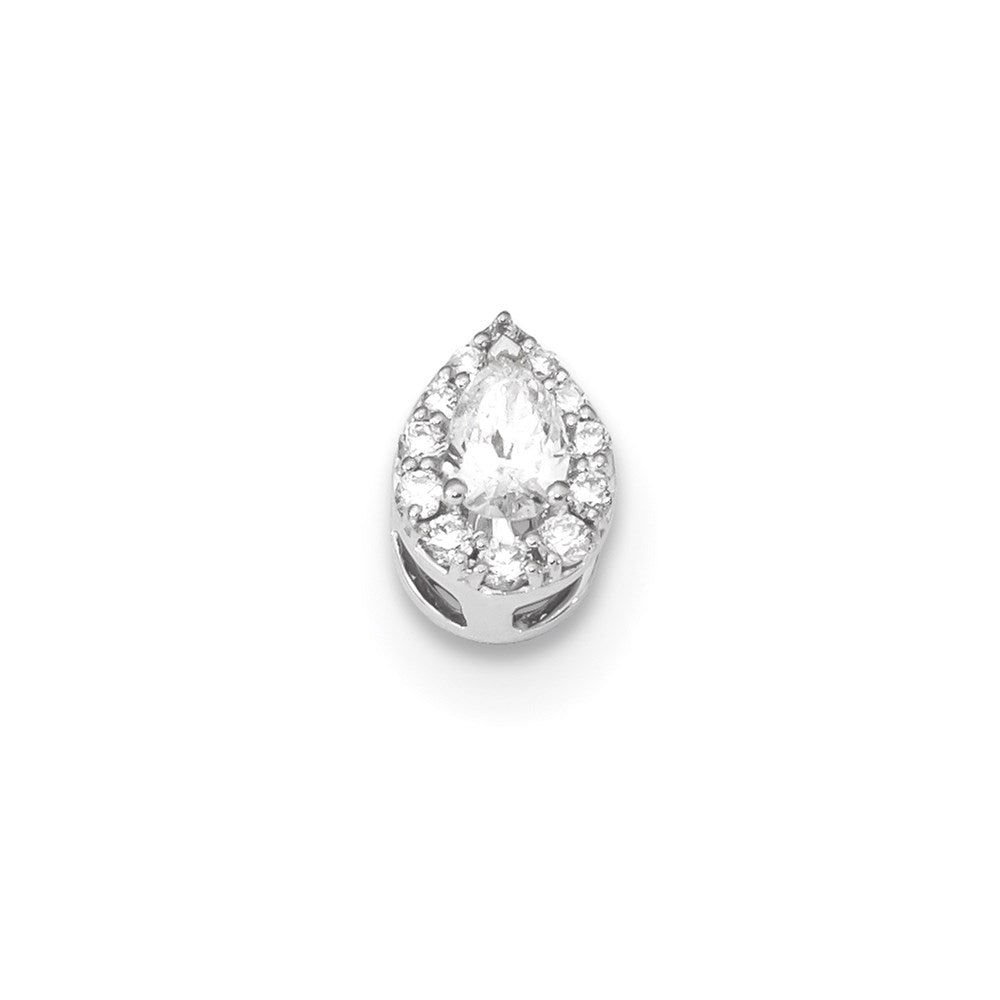 14k white gold real diamond pendant xp5287a