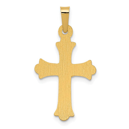 14k Two-tone Gold Two-tone Gold Polished INRI Crucifix Cross Pendant