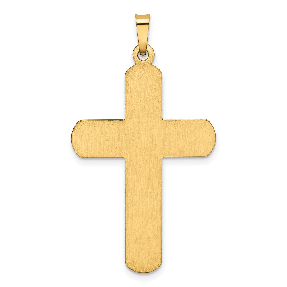 14k Yellow Gold Polished Latin Cross Pendant