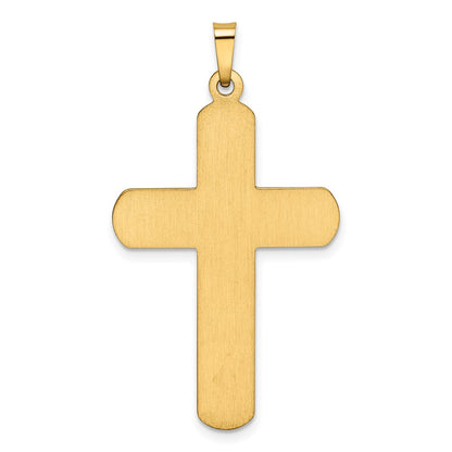 14k Yellow Gold Polished Latin Cross Pendant