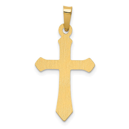14k Yellow Gold Polished Cross Pendant