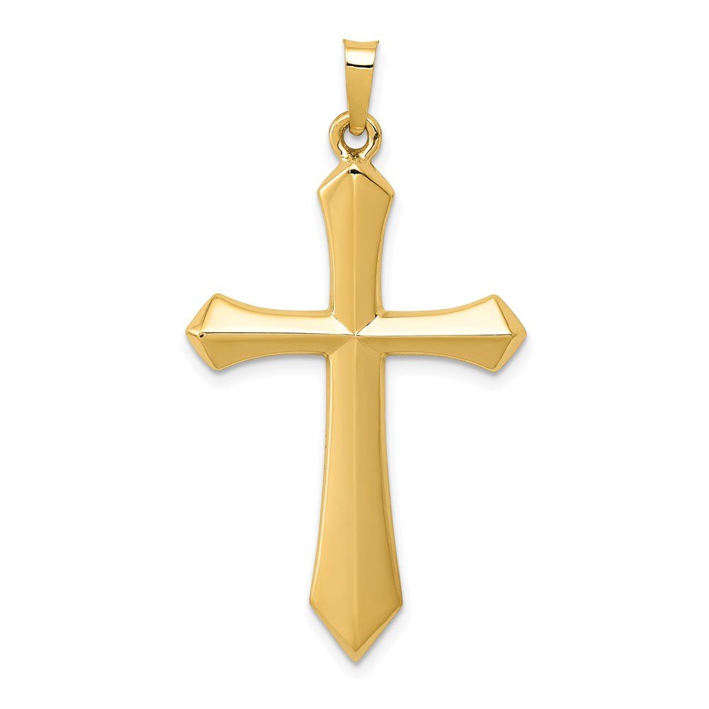 14k Yellow Gold Polished Passion Cross Pendant