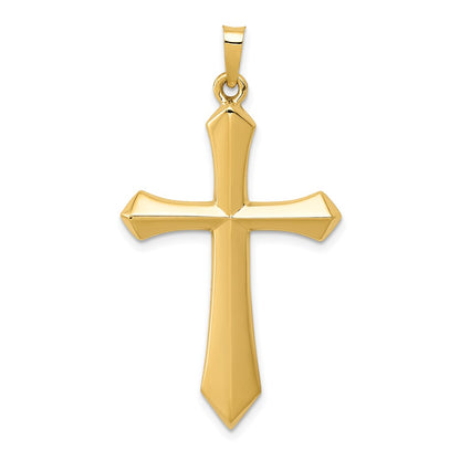 14k Yellow Gold Polished Passion Cross Pendant