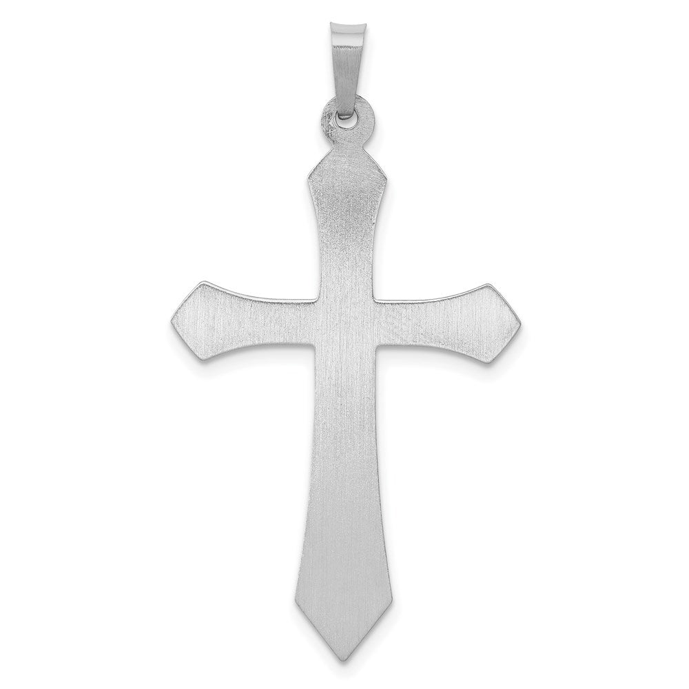 14k White Gold Polished Passion Cross Pendant
