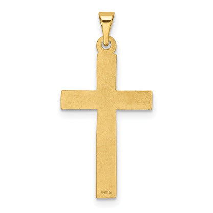 14k Yellow Gold Polished Latin Cross Pendant