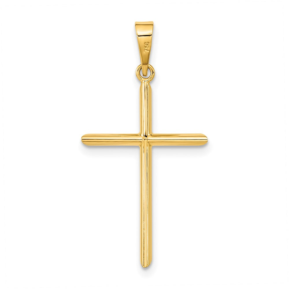 14k Yellow Gold Polished Cross Pendant