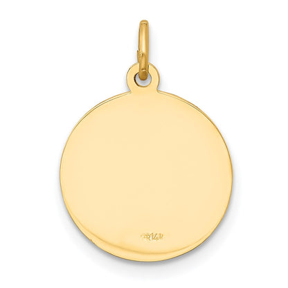 14k Yellow Gold Our Lady of Loreto Medal Charm