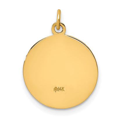 14k Yellow Gold Jesus Mary Joseph Medal Charm