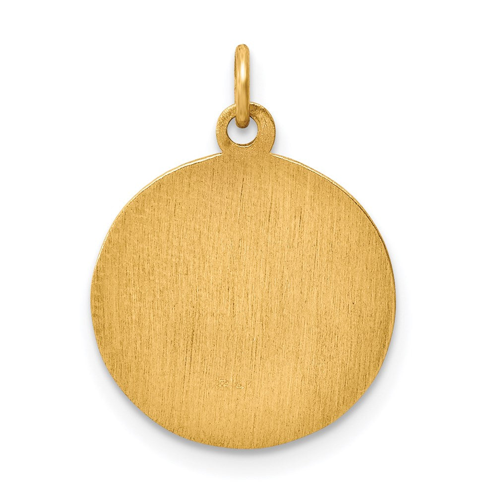 14k Yellow Gold Infant of Prague Medal Charm