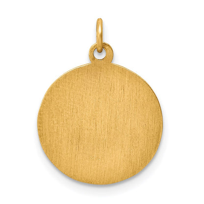 14k Yellow Gold Infant of Prague Medal Charm