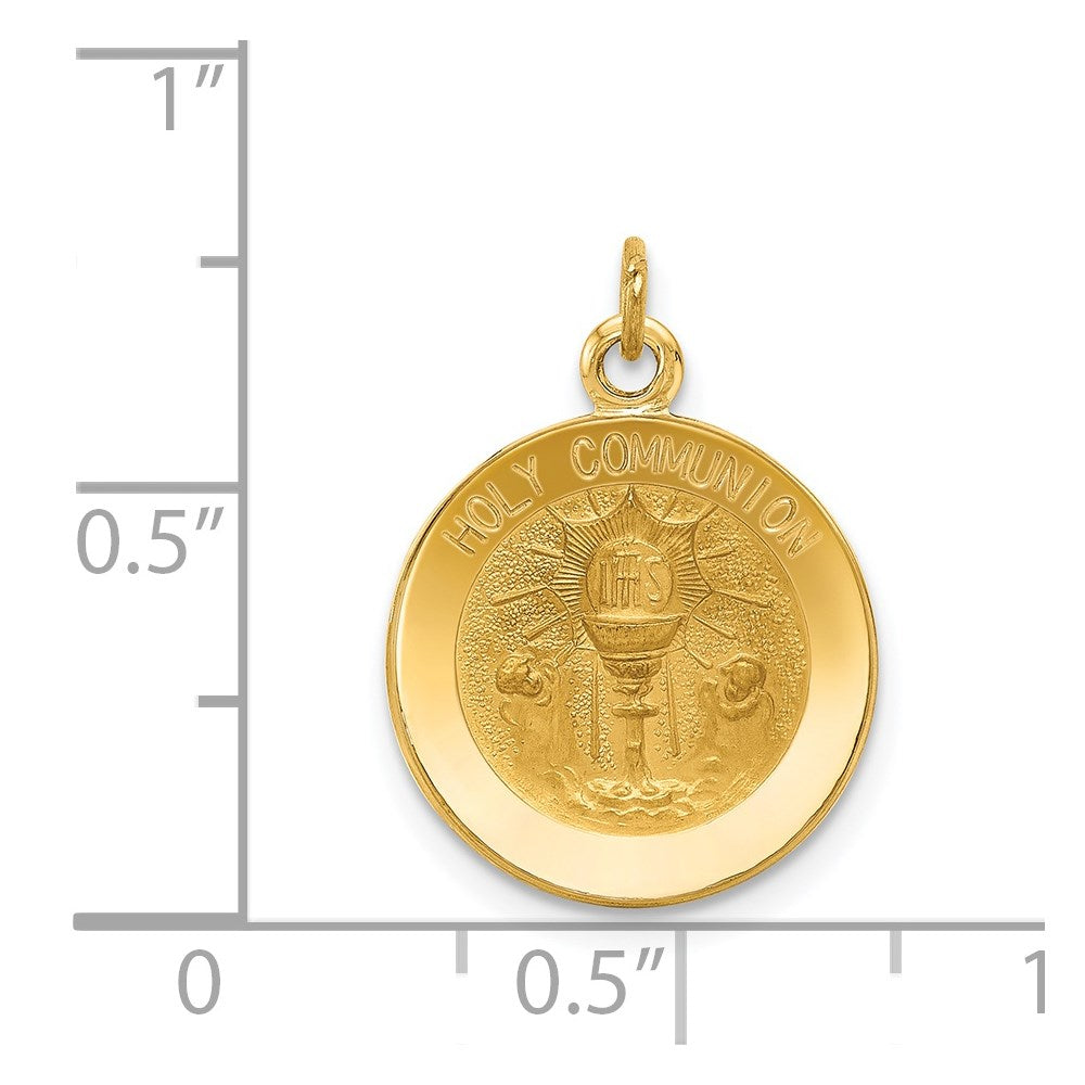 14k Yellow Gold Holy Communion Charm