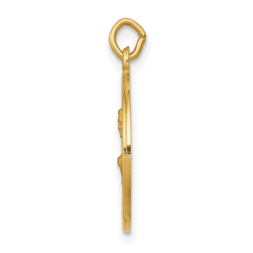 14k Yellow Gold Saint John Medal Charm