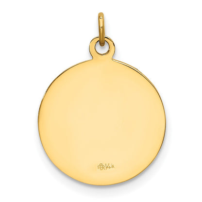 14k Yellow Gold Saint Mark Medal Charm