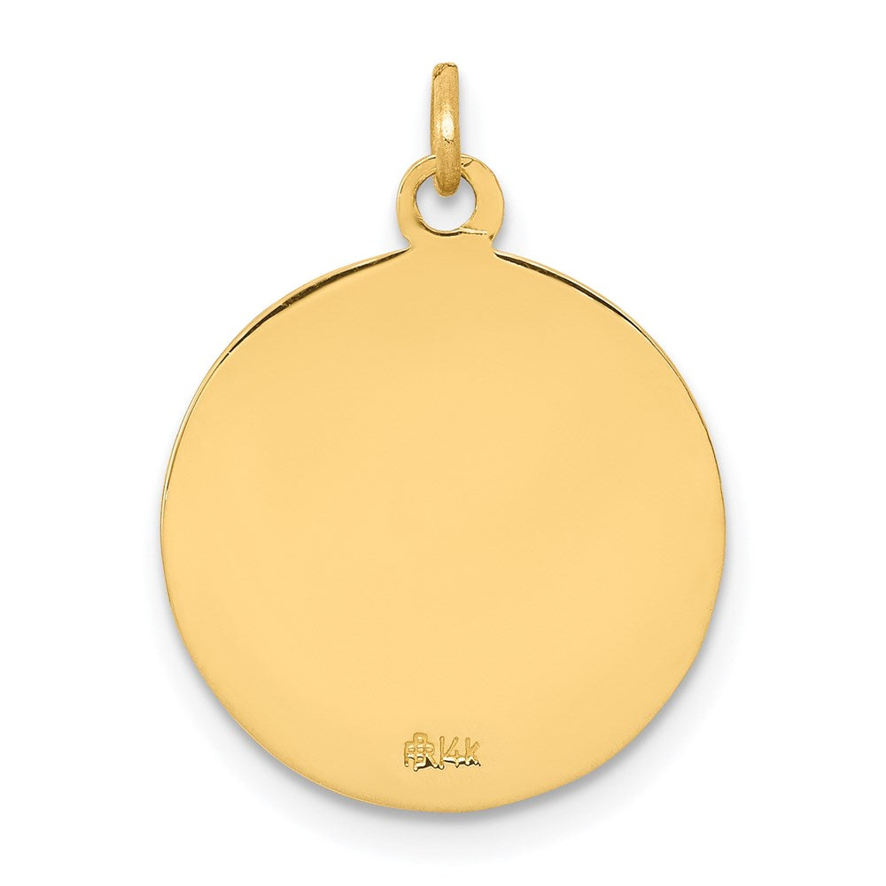 14k Yellow Gold Saint Matthew Medal Charm
