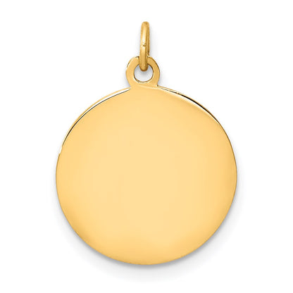 14k Yellow Gold Saint Luke Medal Charm