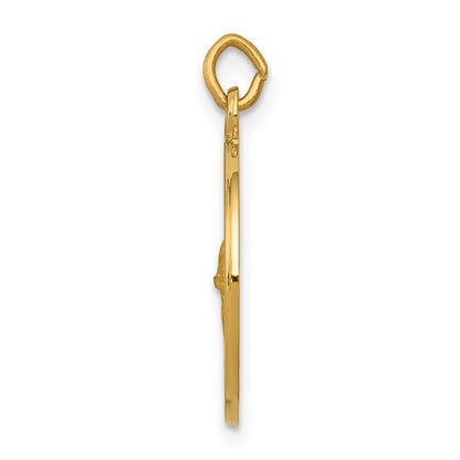 14k Yellow Gold Saint Gerard Medal Charm