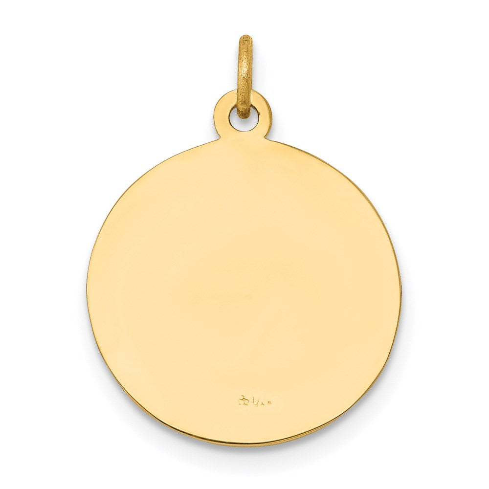 14k Yellow Gold Saint John Baptist Medal Charm
