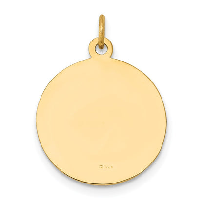 14k Yellow Gold Saint John Baptist Medal Charm