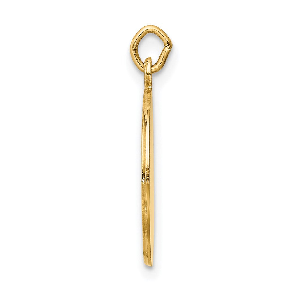 14k Yellow Gold Saint Roch Medal Charm