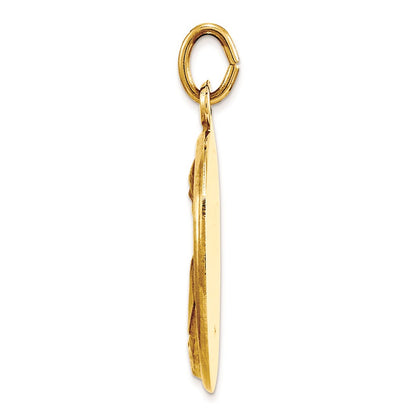 14k Yellow Gold Pope John Paul II Medal Charm