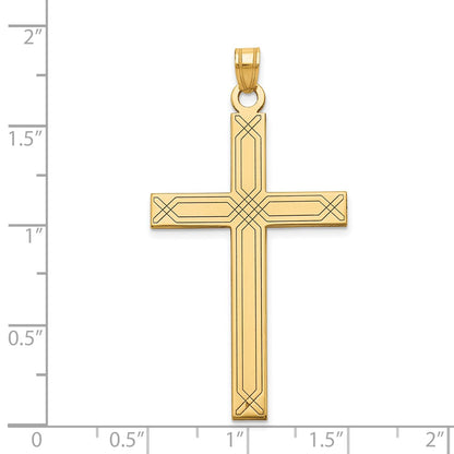 14k Yellow Gold Cross Pendant