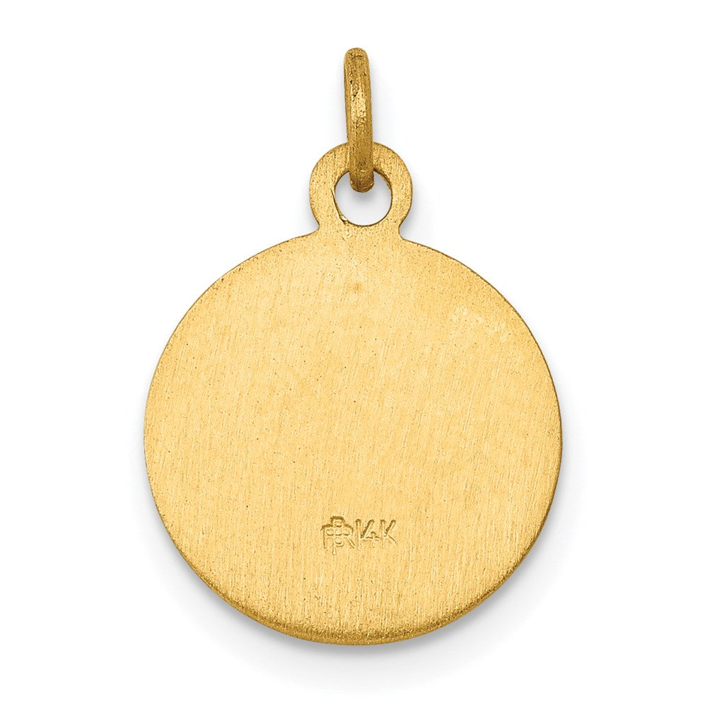 14k Yellow Gold Saint Gerard Medal Charm
