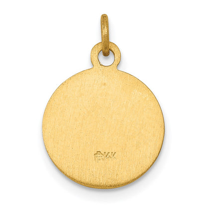14k Yellow Gold Saint Gerard Medal Charm