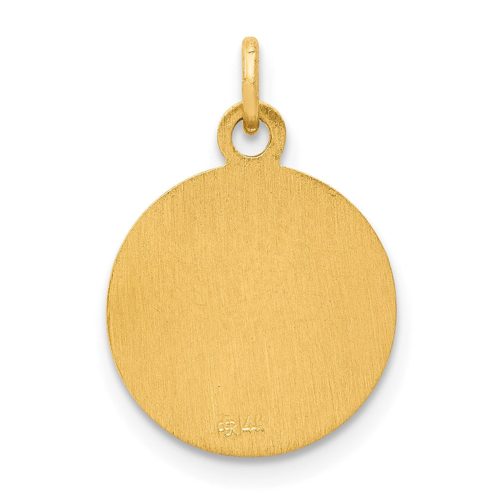 14k Yellow Gold Saint Matthew Medal Charm