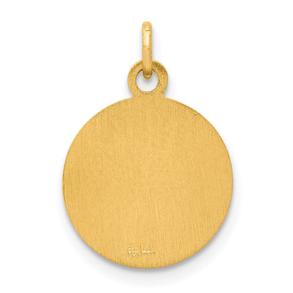 14k Yellow Gold Saint Matthew Medal Charm