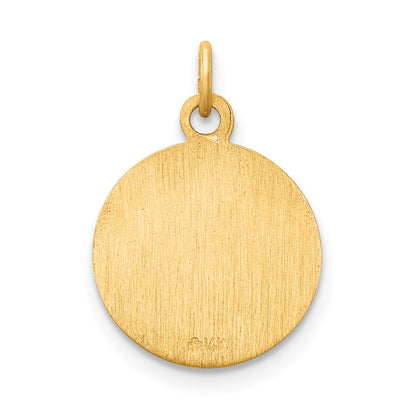 14k Yellow Gold Saint Mark Medal Charm