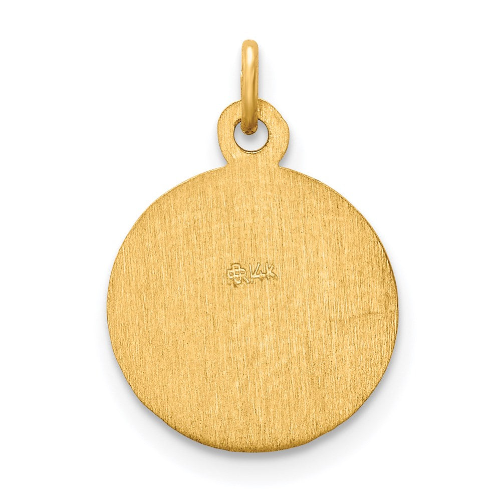 14k Yellow Gold Saint Peter Medal Charm