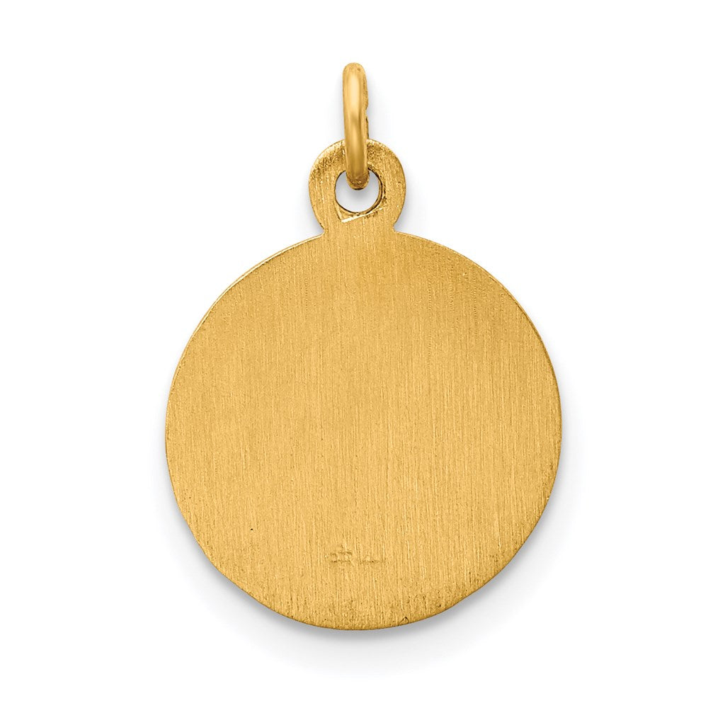 14k Yellow Gold Infant of Prague Medal Charm
