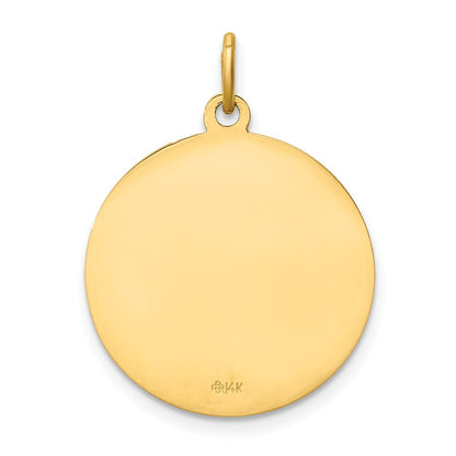 14k Yellow Gold Infant of Prague Medal Charm