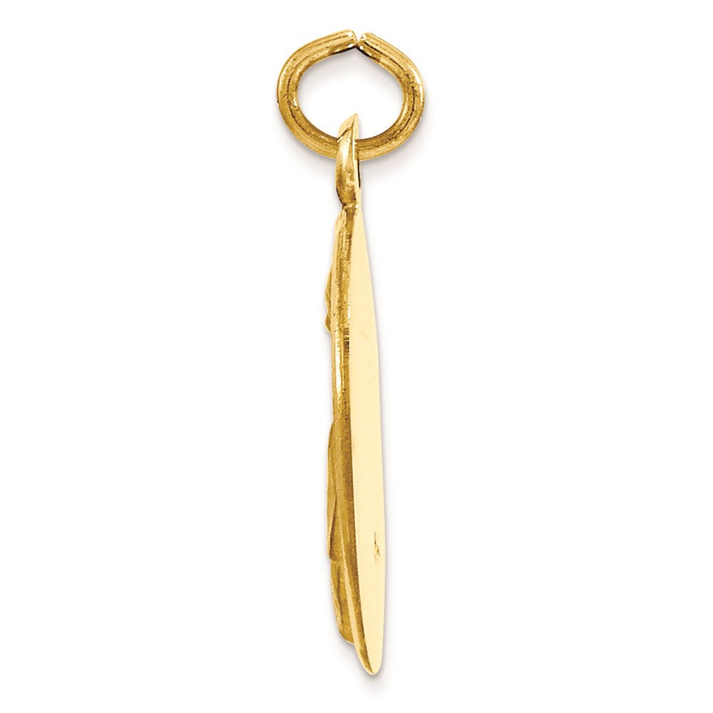 14k Yellow Gold Pope John Paul II Medal Charm