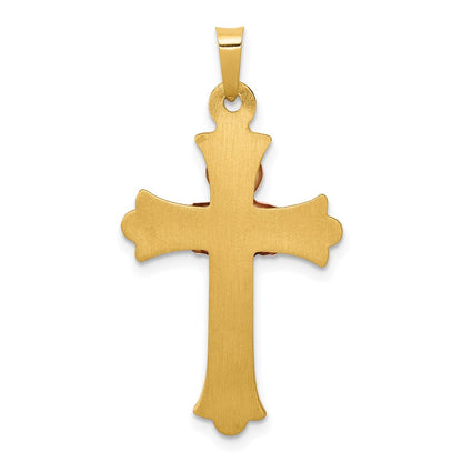 14k Two-tone Gold Two-tone Gold Claddagh Cross Pendant