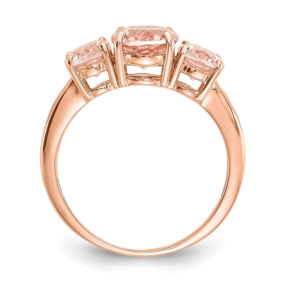 14k rose gold morganite ring y10693mg