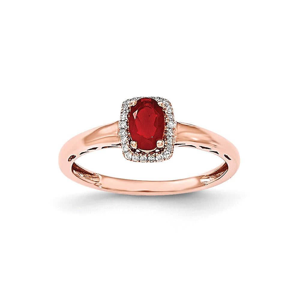 14k rose gold oval fire opal real diamond rectangle ring y12859op aa