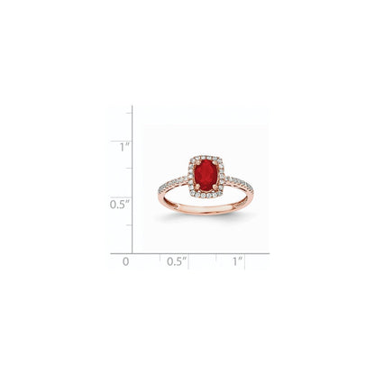 14k rose gold oval fire opal real diamond rectangle ring y12860op aa