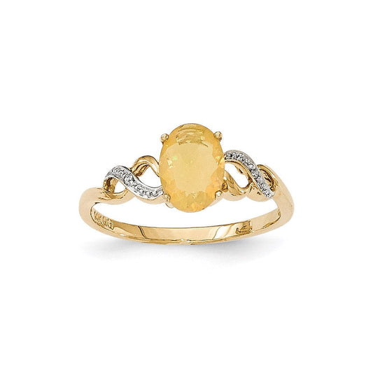 14k yellow gold opal and real diamond ring y12873op aa