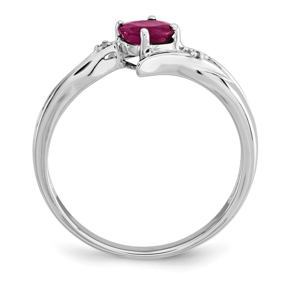 14k yellow gold white polished real diamond ruby ring y12970r aa