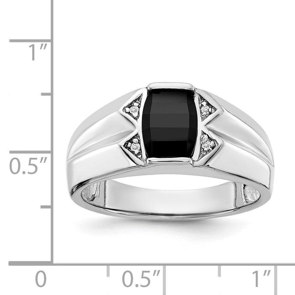 14k White Gold VS Real Diamond men's ring