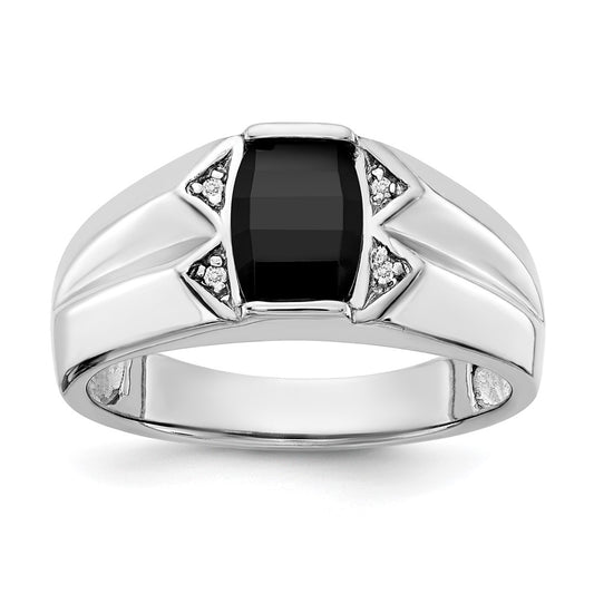 14k White Gold VS Real Diamond men's ring